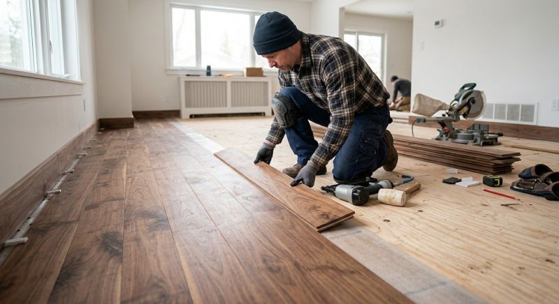 Walnut Flooring Installation