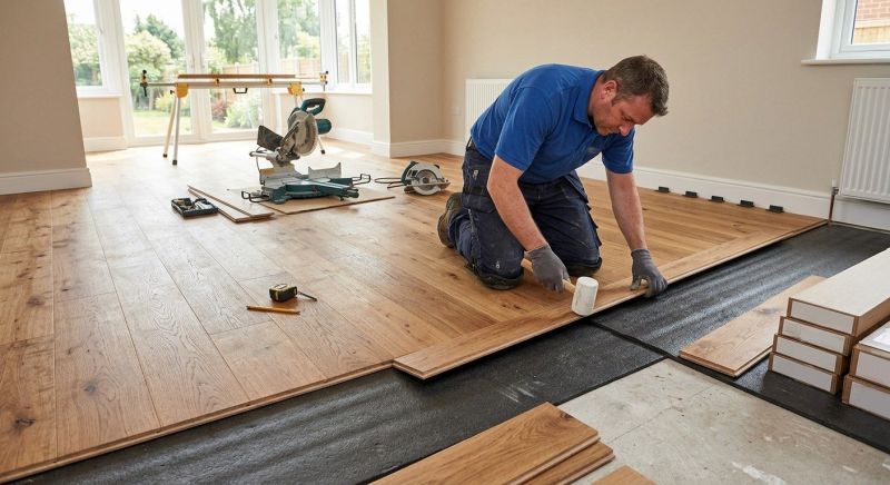 Wide Plank Floor Installation