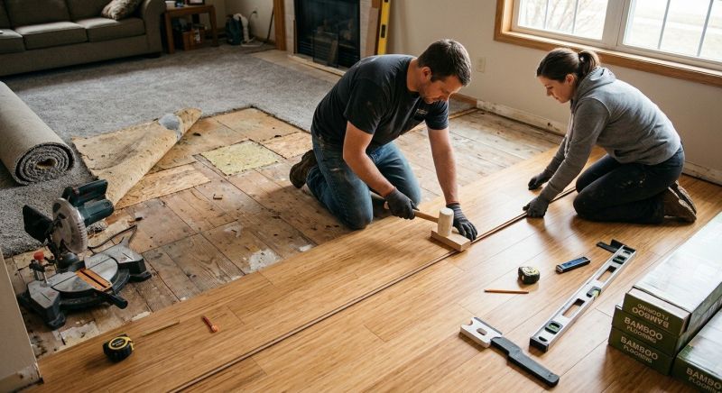Bamboo Flooring Installation in Puyallup, WA