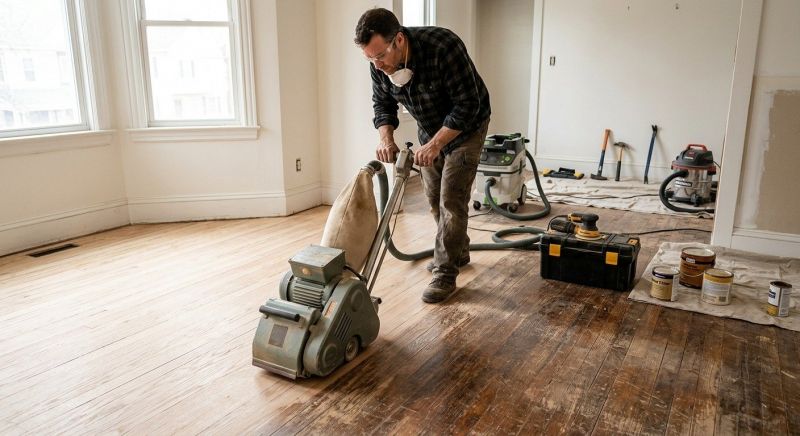 Hardwood Floor Renovation in Puyallup, WA