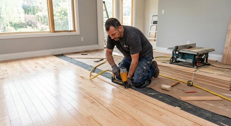 Maple Flooring Installation in Puyallup, WA