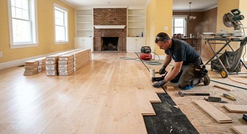 Maple Flooring Installation in Olalla, WA