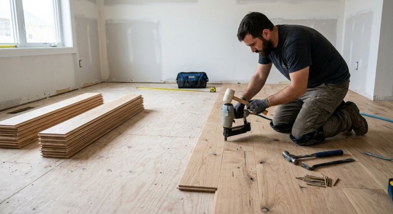 Oak Floor Installation in Enumclaw, WA