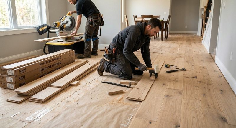Oak Floor Installation in Pierce County, WA