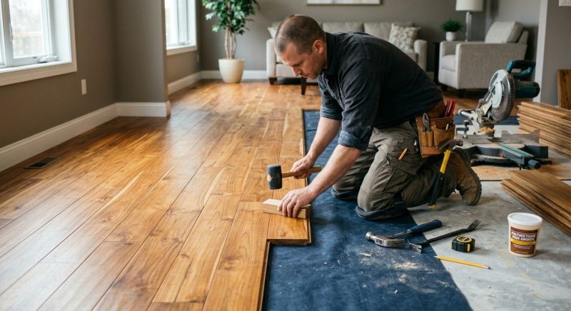 Teak Flooring Installation in Puyallup, WA
