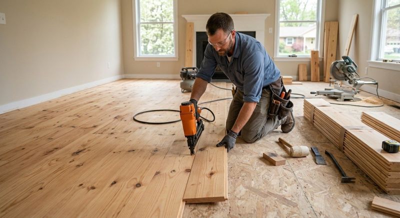 Teak Flooring Installation in Puyallup, WA