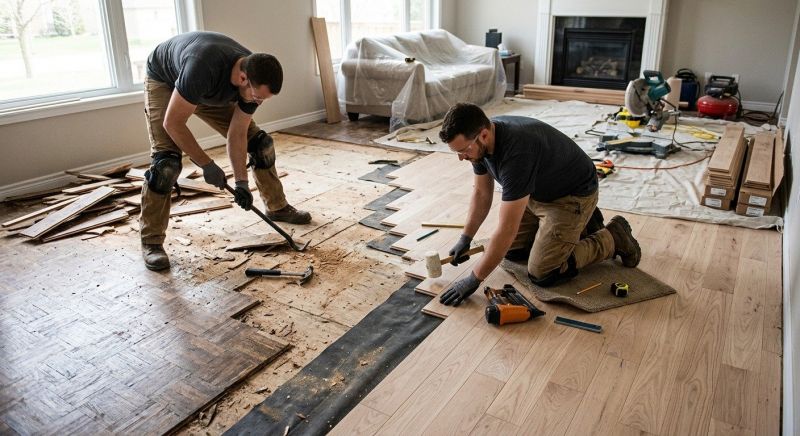 Wood Floor Replacement in Puyallup, WA
