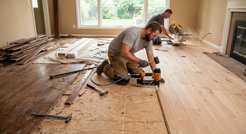 Wood Floor Replacement in Orting, WA
